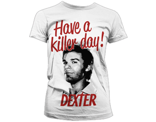 DEXTER have a killer day skinny/wht TS