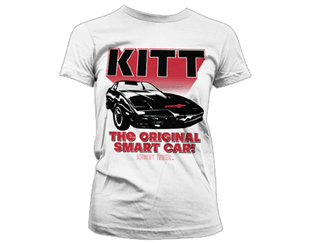 KNIGHT RIDER kitt the original smart car skinny/wht TS