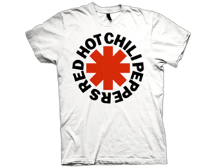 RED HOT CHILI PEPPERS white asterisk TSHIRT