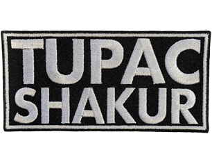 TUPAC text logo PATCH