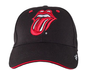 ROLLING STONES classic tongue black baseball CAP