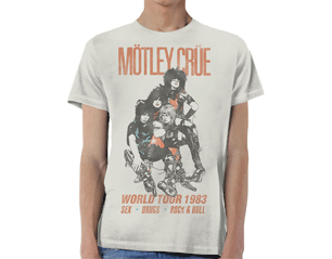 MOTLEY CRUE world tour vintage/white TS