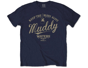 MUDDY WATERS keep the blues alive/navy blue TS