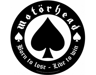 MOTORHEAD born to lose ROUND BACKPATCH