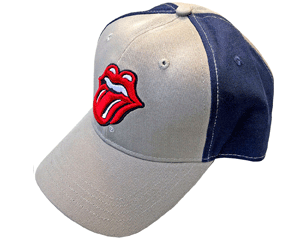 ROLLING STONES classic tongue grey and navy baseball CAP