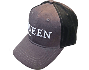 QUEEN logo charcoal grey and black baseball CAP