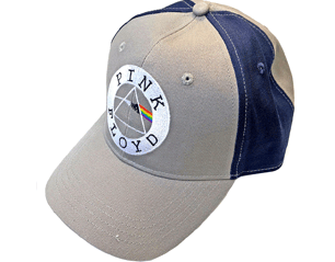 PINK FLOYD circle logo grey and navy baseball CAP