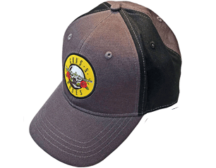 GUNS N ROSES circle logo black and charcoal grey baseball CAP