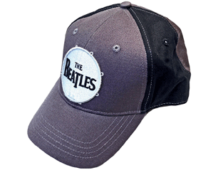 BEATLES drum logo black and charcoal grey baseball CAP