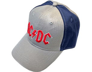 AC/DC red logo grey and navy baseball CAP