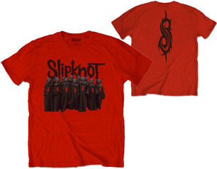 SLIPKNOT choir backprint red TS