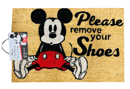 DISNEY please remove your shoes DOORMAT