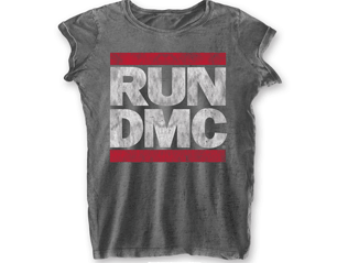 RUN DMC dmc logo burn out skinny TS