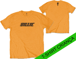 BILLIE EILISH racer logo and blohsh orange YOUTH TS