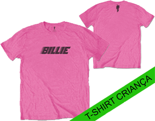 BILLIE EILISH racer logo and blohsh pink YOUTH TS
