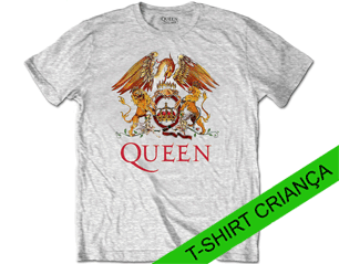 QUEEN classic crest heather grey YOUTH TS