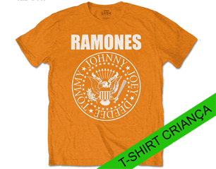 RAMONES presidential seal orange YOUTH TS