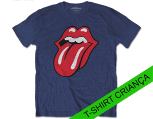 ROLLING STONES classic tongue navy blue YOUTH TS