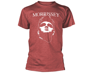 MORRISSEY face logo heather red TS