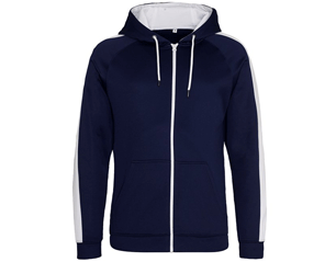 ZOODIE sports oxford navy arctic white jh066 ZIP HSWEAT