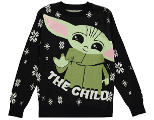 MANDALORIAN the child knitted christmas JUMPER