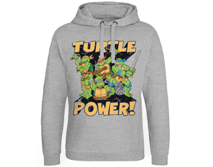 TMNT turtle power epic heather grey HSWEAT