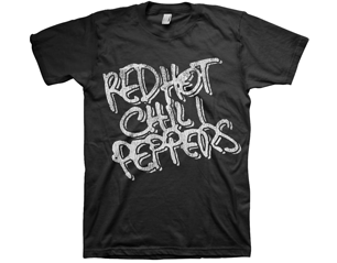RED HOT CHILI PEPPERS black and white logo TS