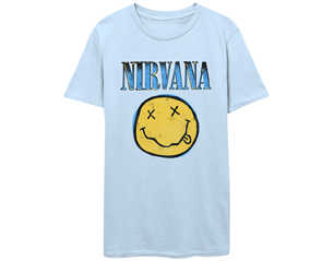 NIRVANA xerox smiley blue light blue TS