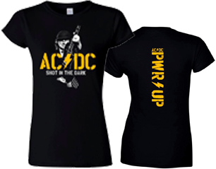AC/DC pwr shot in the dark skinny TS