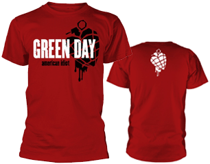 GREEN DAY american idiot heart grenade/red TS