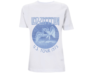LED ZEPPELIN tour 75 blue wash/white TS