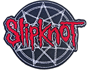 SLIPKNOT red logo over monogram PATCH