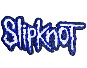 SLIPKNOT cut out logo blue border WPATCH