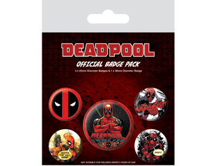DEADPOOL deadpool set of 5 BADGE PACK