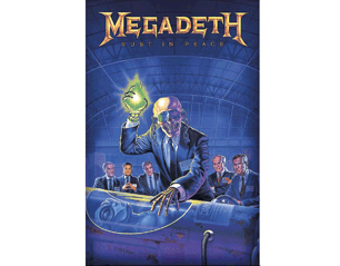 MEGADETH rust in peace HQ TEXTILE POSTER
