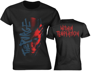 WITHIN TEMPTATION purge outline red face skinny TS