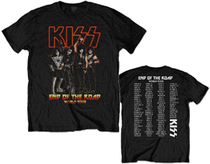 KISS end of the road tour back print TS