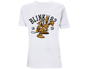 BLINK 182 college mascot/white TS