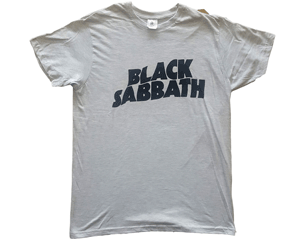 BLACK SABBATH black wavy logo/grey TS