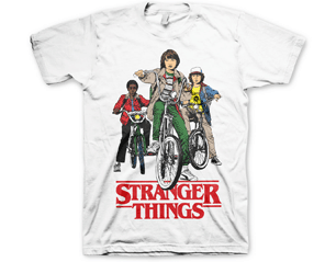 STRANGER THINGS bikes/white TS