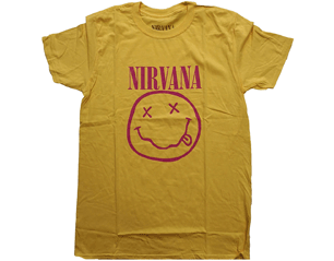 NIRVANA pink smiley/yellow TS