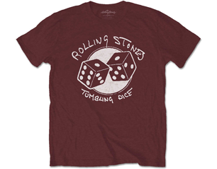 ROLLING STONES tumbling dice/maroon red TS