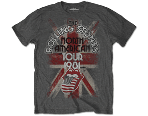 ROLLING STONES north american tour 1981/charcoal grey TS