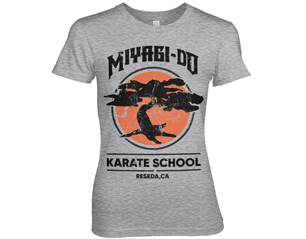 COBRA KAI miyagi-do karate school/heather grey skinny TS