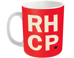 RED HOT CHILI PEPPERS stacked red/white MUG