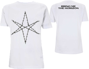 BRING ME THE HORIZON barbed wire bp/white TS