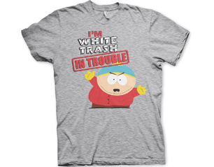 SOUTH PARK im white trash in trouble/heather grey TS