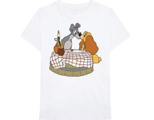 LADY AND THE TRAMP kissing pose/white TS