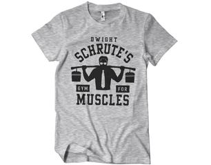 OFFICE dwight schrutes gym/heather grey TS