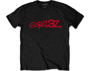 GORILLAZ red logo/black TS